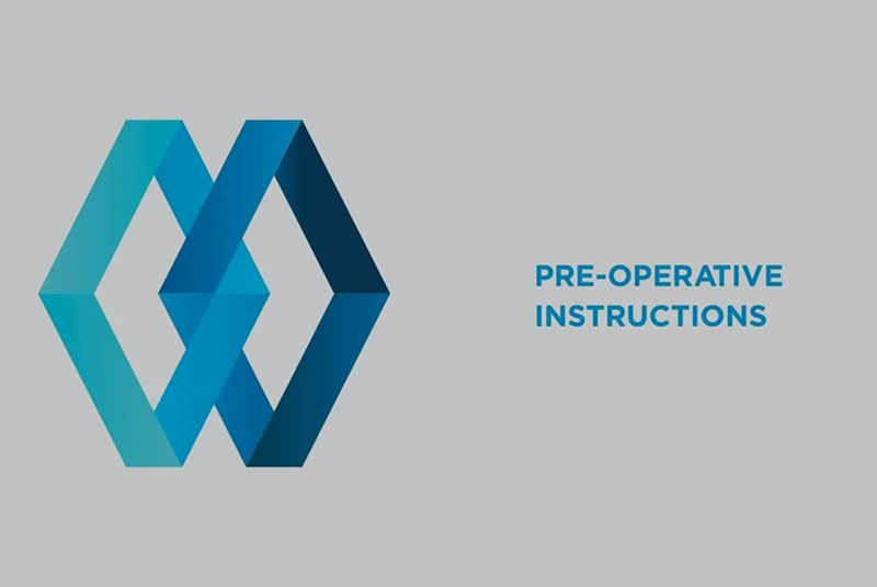 pre operative instructions_with north jersey logo graphic